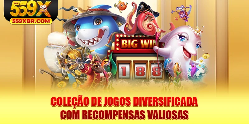 Coleção de jogos diversificada com recompensas valiosas
