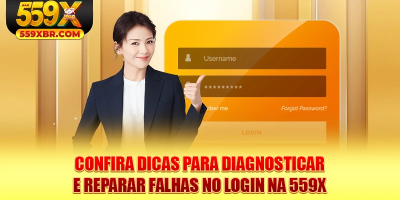 Confira dicas para diagnosticar e reparar falhas no login na 559X